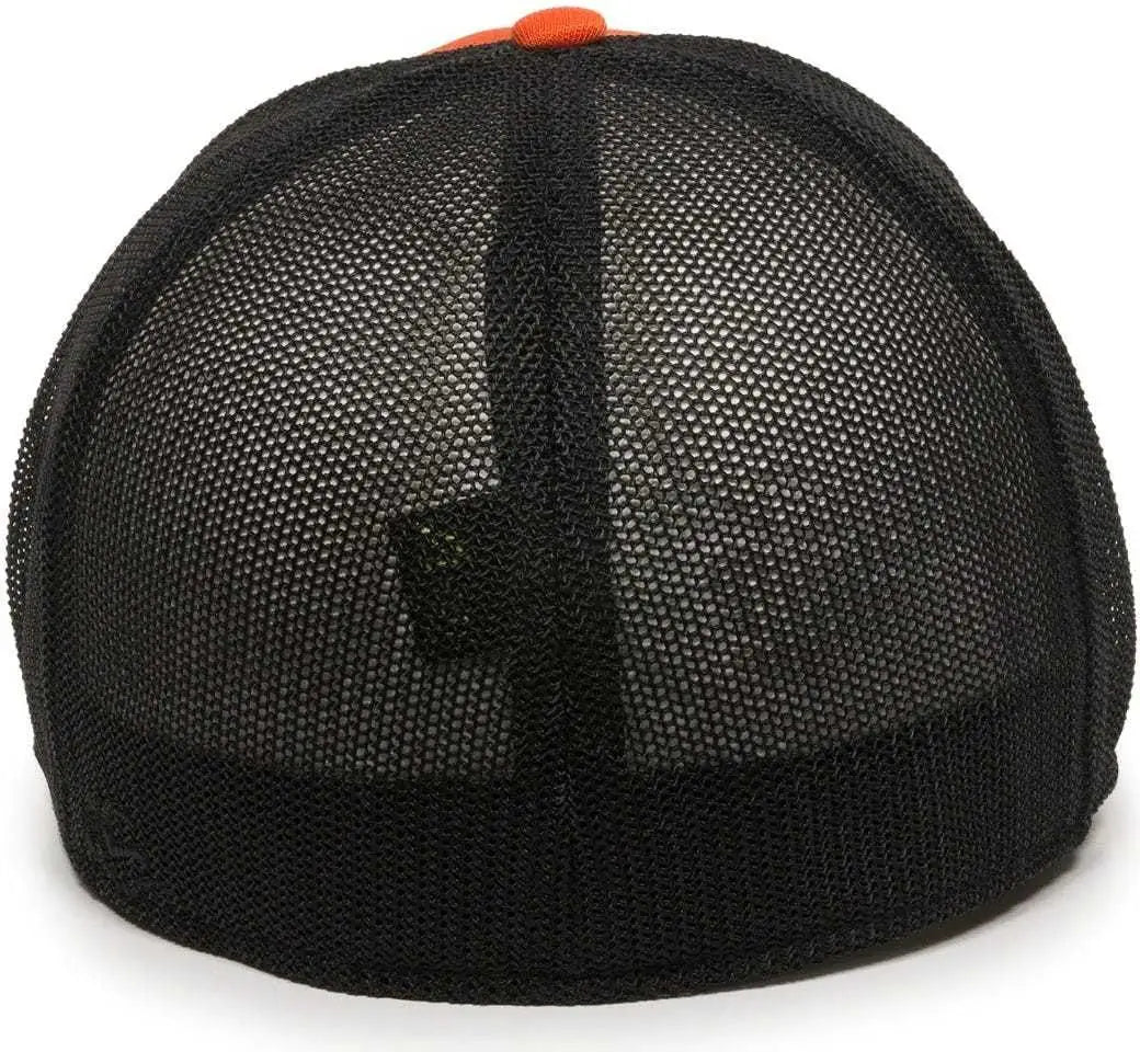 Oc Sports Ct120m Extra-flexible Slight Pre-curved Visor - Orange Black - 6 3/4’’ - 7 1/8’’