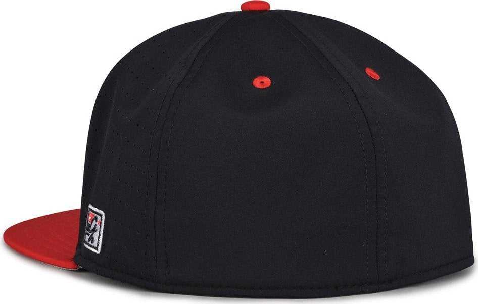 The Game GB998 Perforated GameChanger Cap - Black Red - HIT a Double - 3