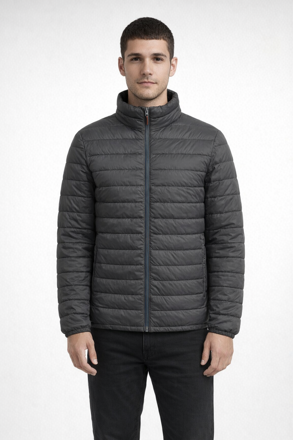Pewter MEN'S PACKABLE PILLOW PUFFER