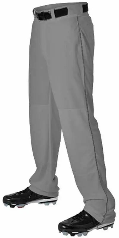 Alleson Athletic 605wlb Adult Baseball Pant with Braid - Charcoal Black