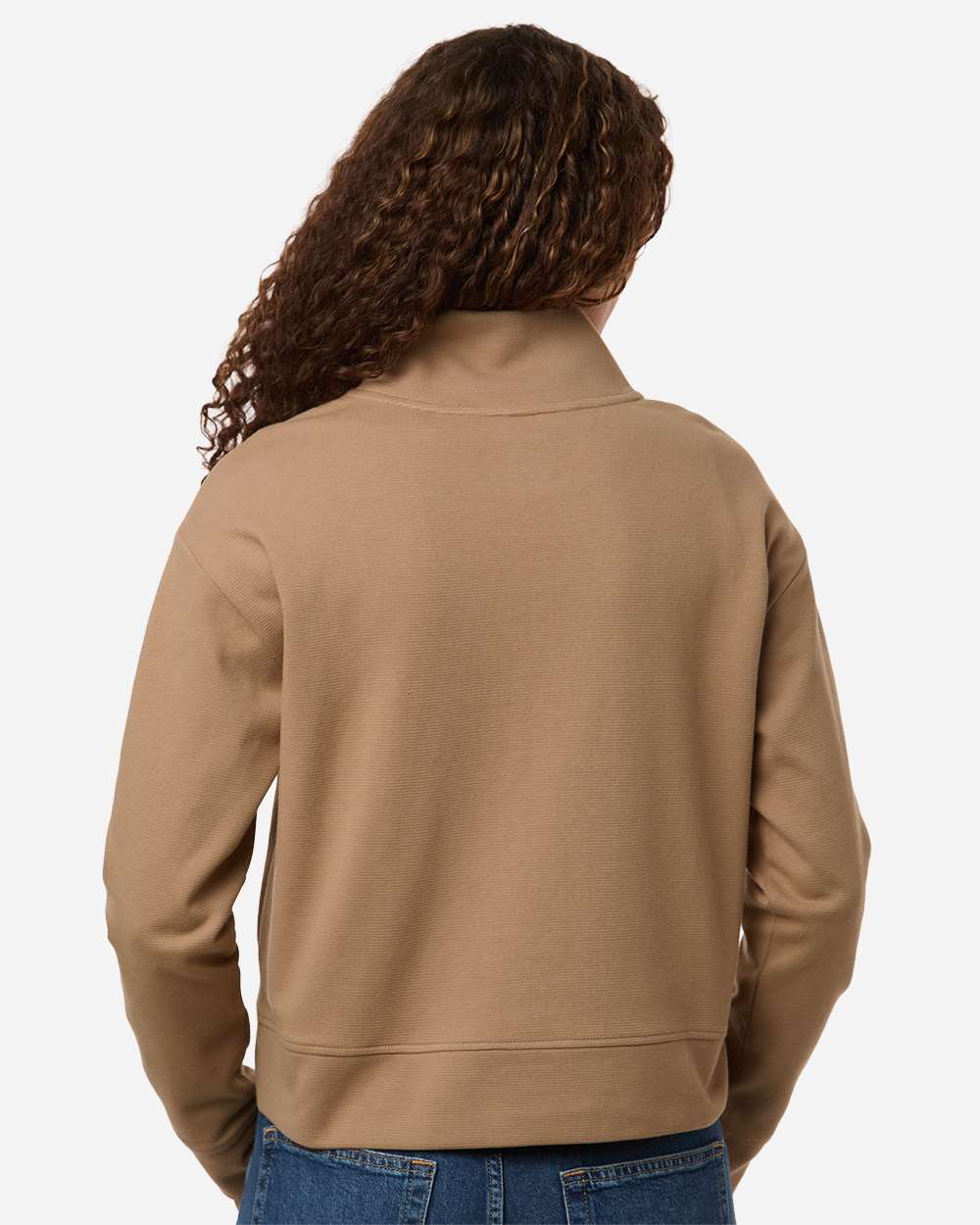 Cafe Women's Mantra Half-Zip Ottoman Pullover - NE220W plain