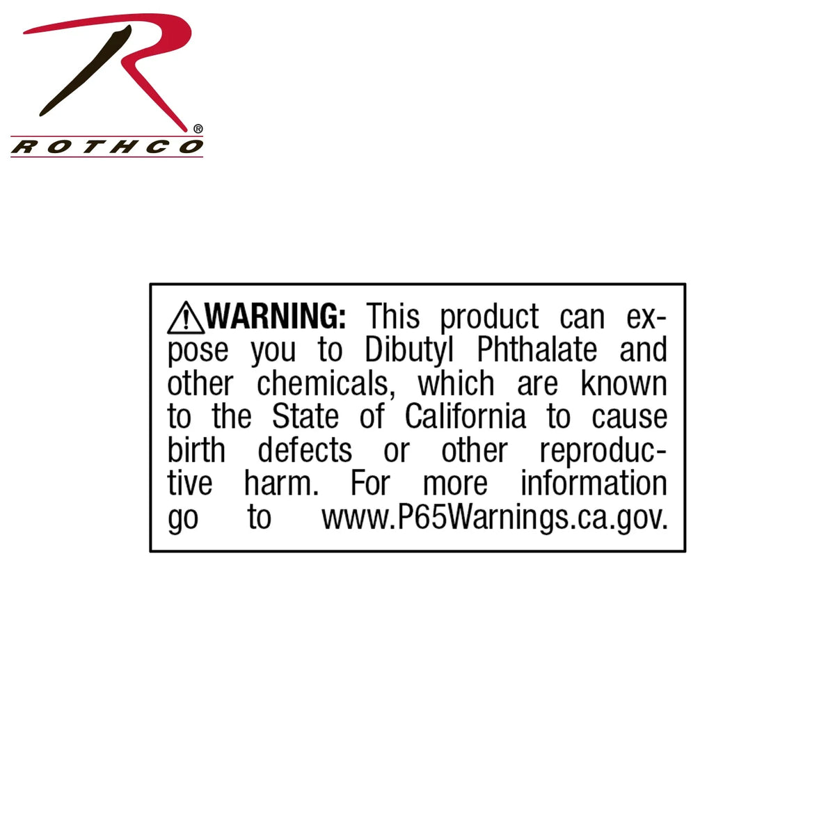 California Prop 65 Chemical Warning Labels