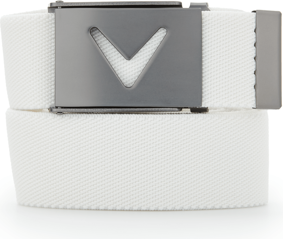 Callaway Golf Cgase0r3 V-logo Web Belt - Bright White - one Size Fits Most