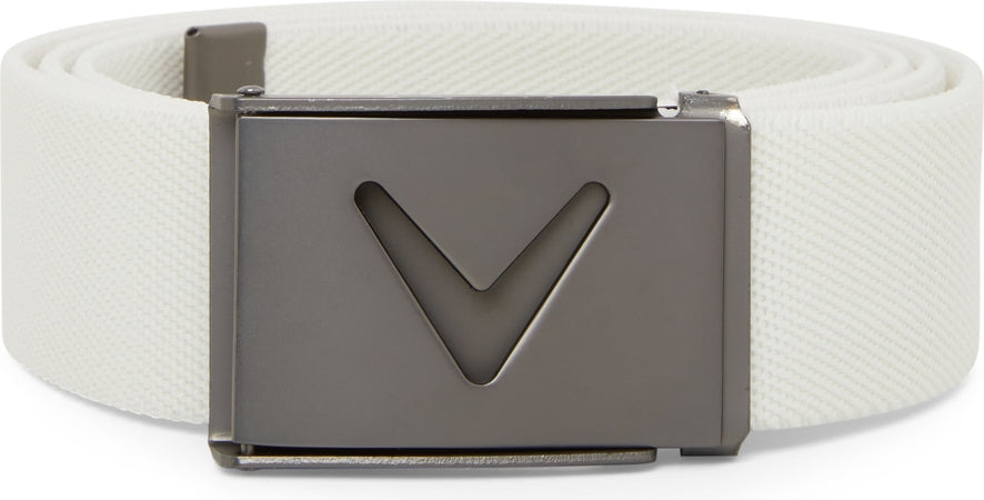 Callaway Golf Cgase0r3 V-logo Web Belt - Bright White - one Size Fits Most