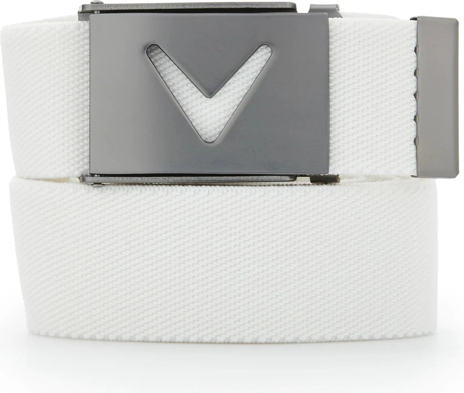 Callaway Golf Cgase0r3 V-logo Web Belt - Bright White - one Size Fits Most