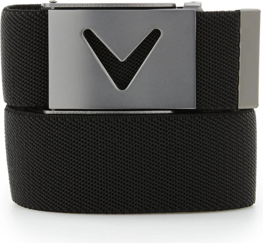 Callaway Golf Cgase0r3 V-logo Web Belt - Caviar - one Size Fits Most