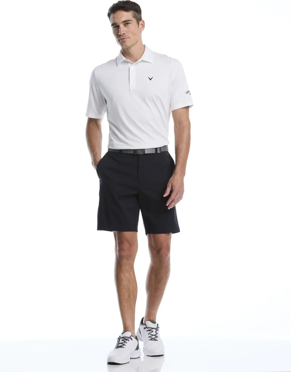 Callaway Golf Cgbr9051 Opti-stretch Solid Short with Active Waistband - Night Sky