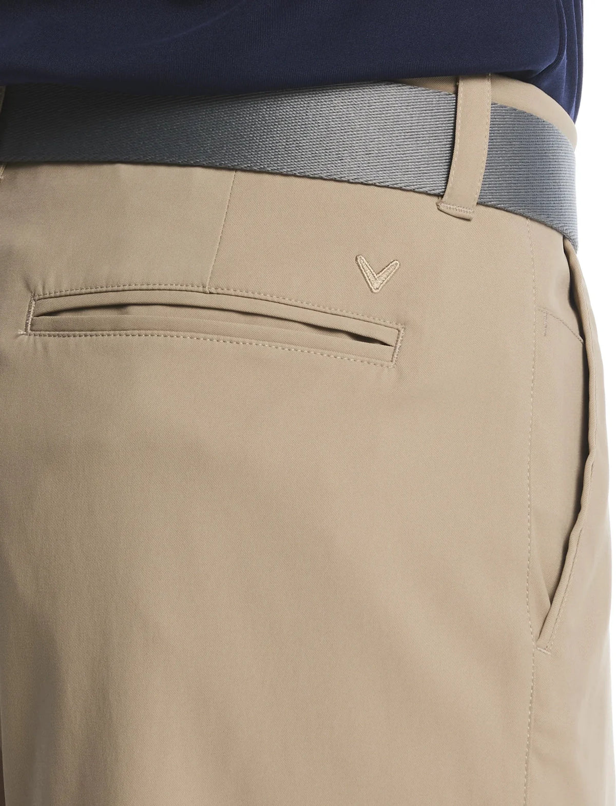 Callaway Golf Cgbr9051 Opti-stretch Solid Short with Active Waistband - Chinchilla