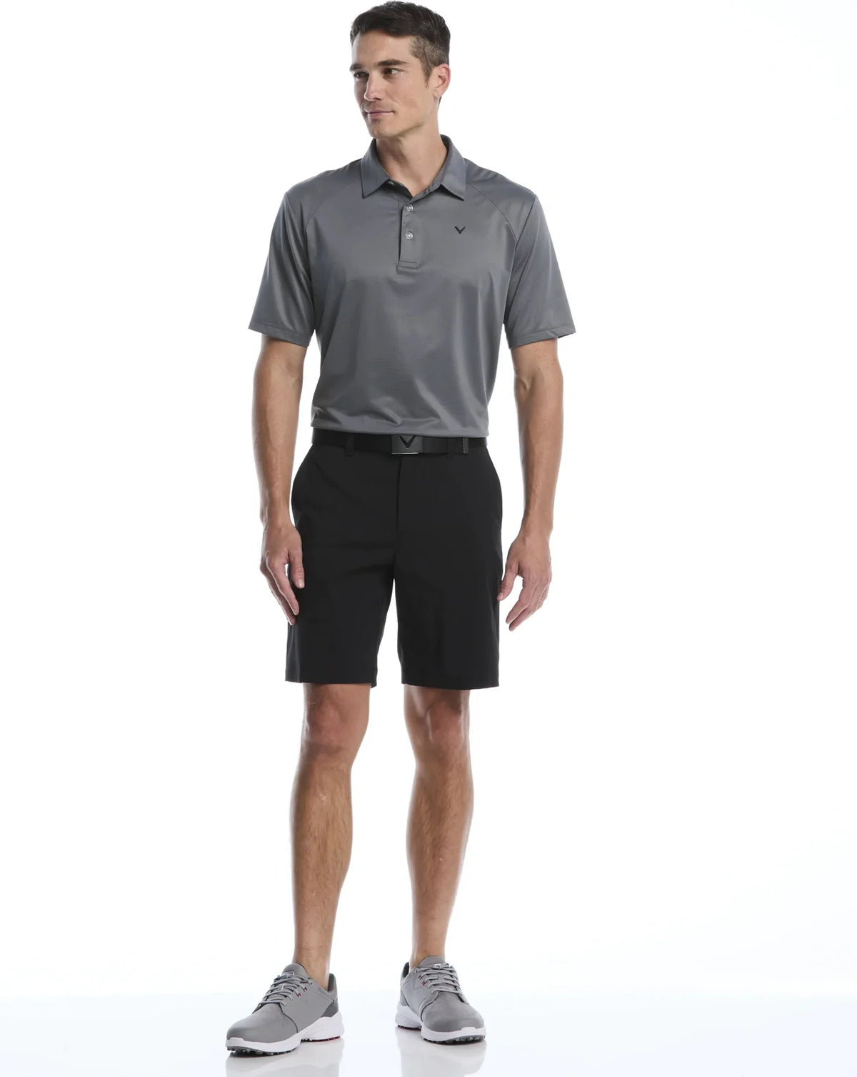 Callaway Golf Cgbr9051 Opti-stretch Solid Short with Active Waistband - Caviar