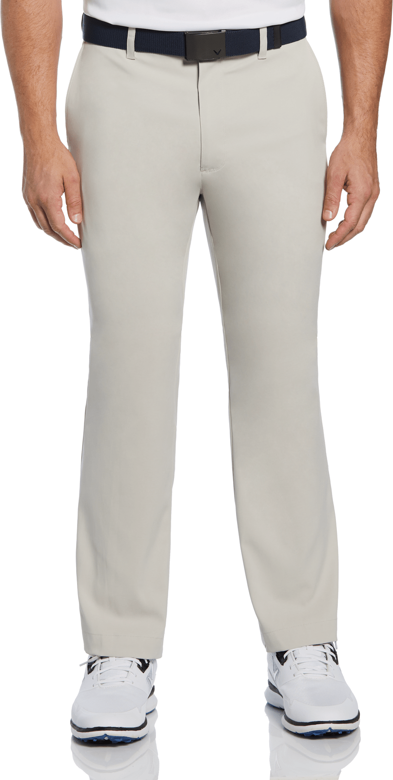 Callaway Golf Cgbs70q9 Stretch Lightweight Classic Pant with Active Waistband - Silver Lining