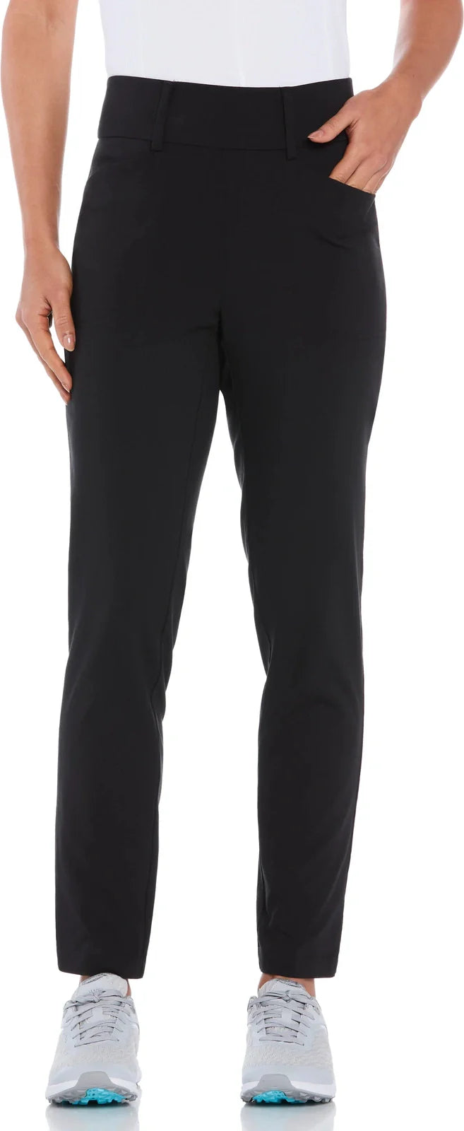 Callaway Golf Cgbsb0x2 Truesculpt Chev Pull on Stretch Tech Trousers - Caviar - Ladies Xs