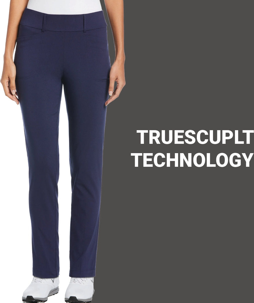 Callaway Golf Cgbsb0x2 Truesculpt Chev Pull on Stretch Tech Trousers - Caviar