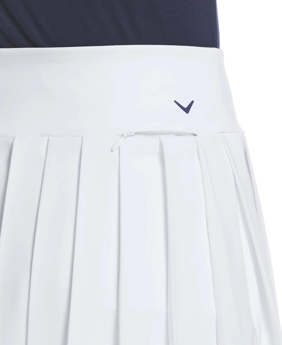 Callaway Golf Cgbsf0k5 16’’ High Waist Pleated Solid Skort - Brilliant White