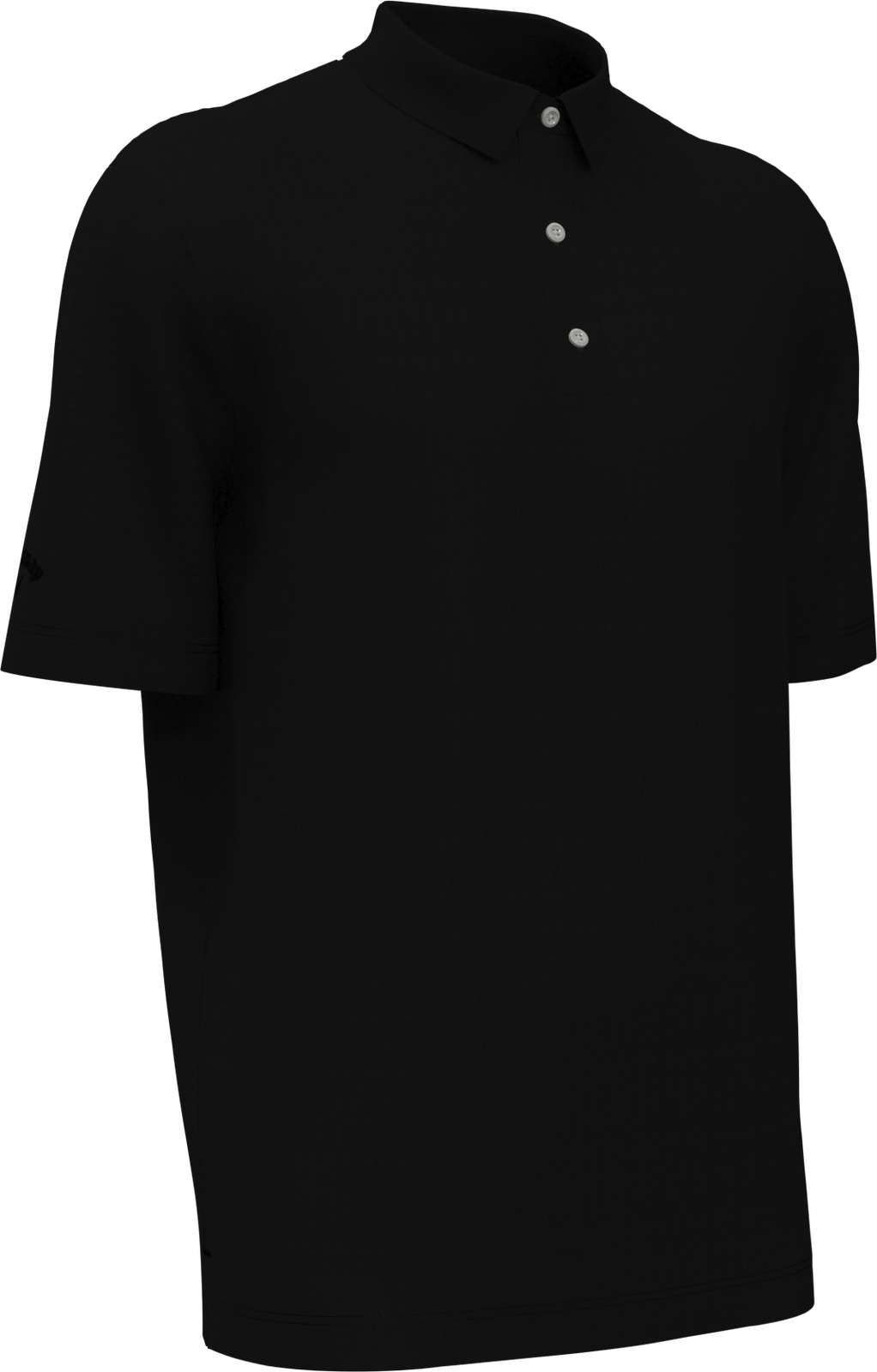 Callaway Golf Cgm441 Short Sleeve Ottoman Polo Shirt - Black