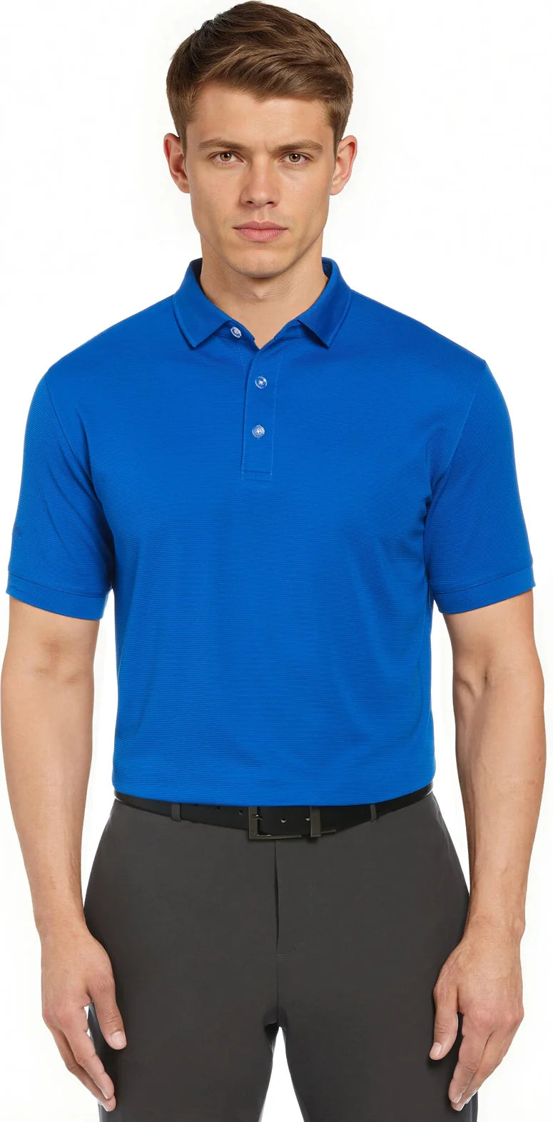 Callaway Golf Cgm441 Short Sleeve Ottoman Polo Shirt - Magnetic Blue - Adult s