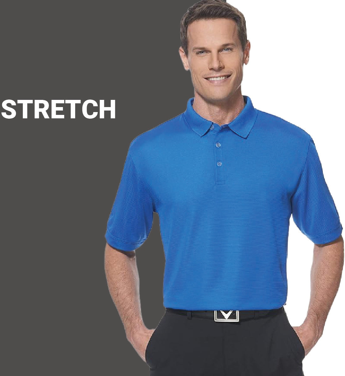 Callaway Golf Cgm441 Short Sleeve Ottoman Polo Shirt - Peacoat