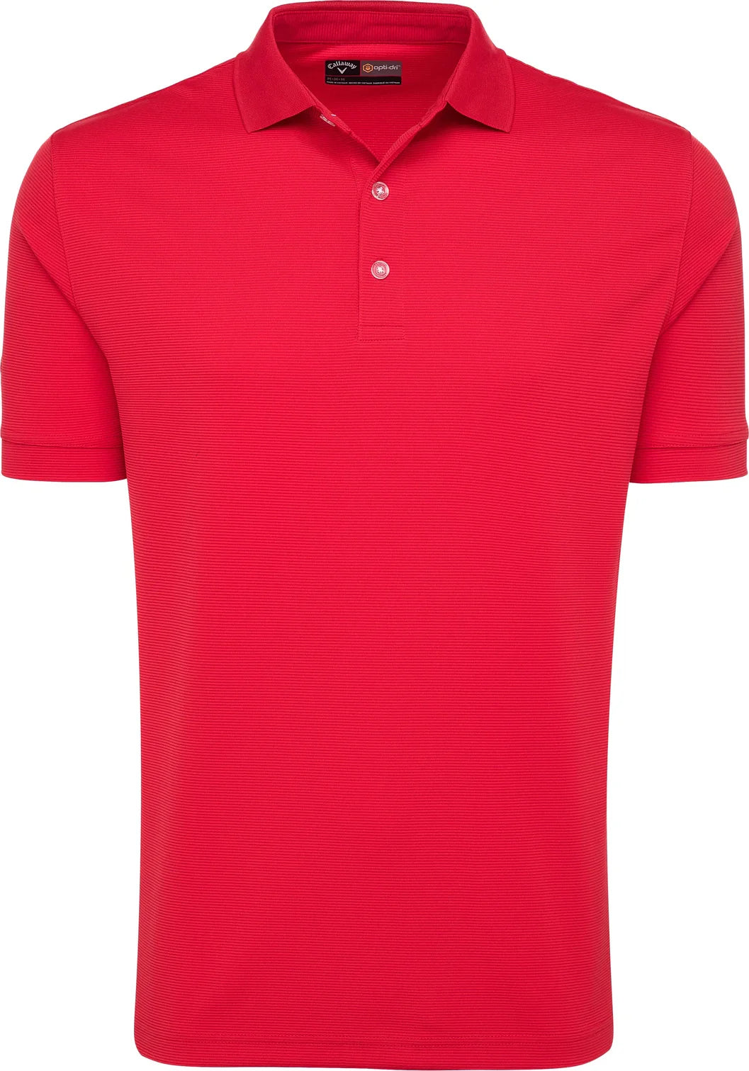 Callaway Golf Cgm441 Short Sleeve Ottoman Polo Shirt - Salsa