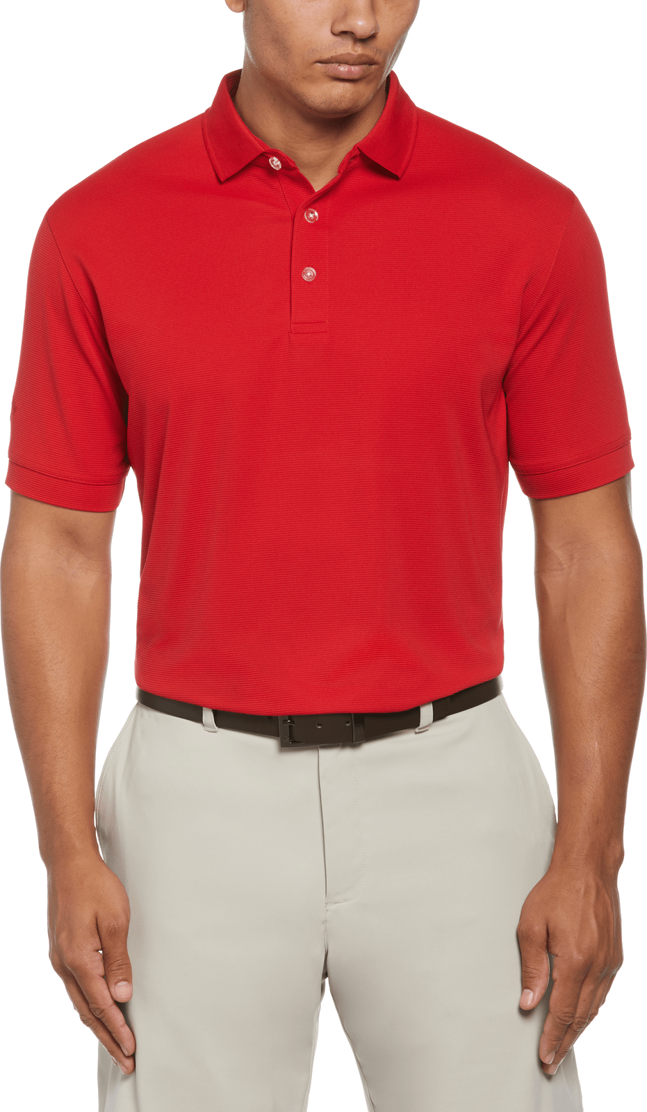 Callaway Golf Cgm441 Short Sleeve Ottoman Polo Shirt - Salsa