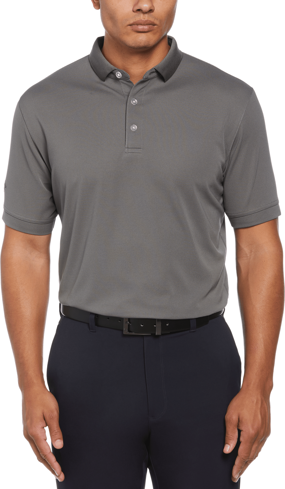 Callaway Golf Cgm441 Short Sleeve Ottoman Polo Shirt - Smoked Pearl