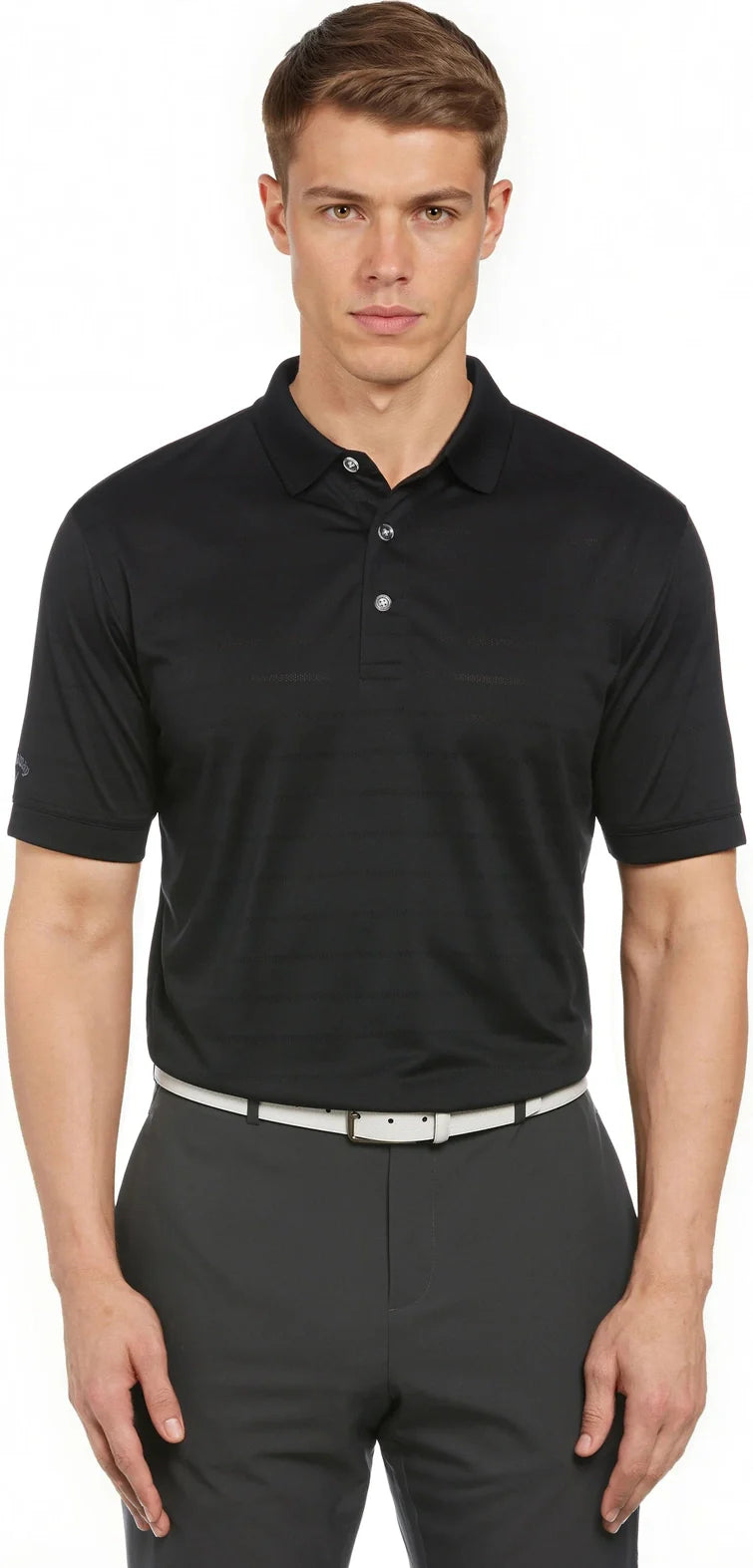 Callaway Golf Cgm451 Vent Short Sleeve Open Mesh Polo Shirt - Black - Adult s