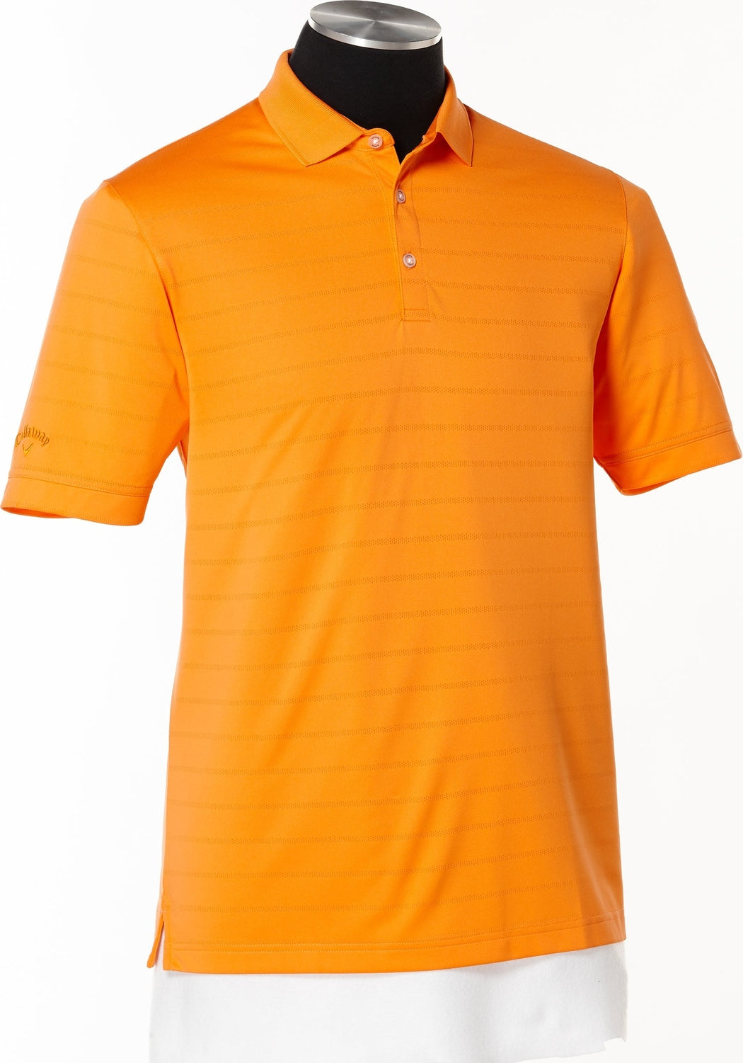 Callaway Golf Cgm451 Vent Short Sleeve Open Mesh Polo Shirt - Carrot