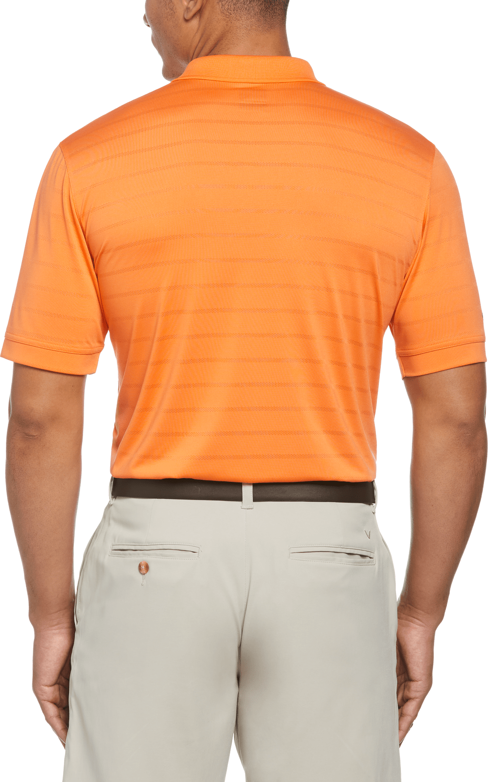 Callaway Golf Cgm451 Vent Short Sleeve Open Mesh Polo Shirt - Carrot