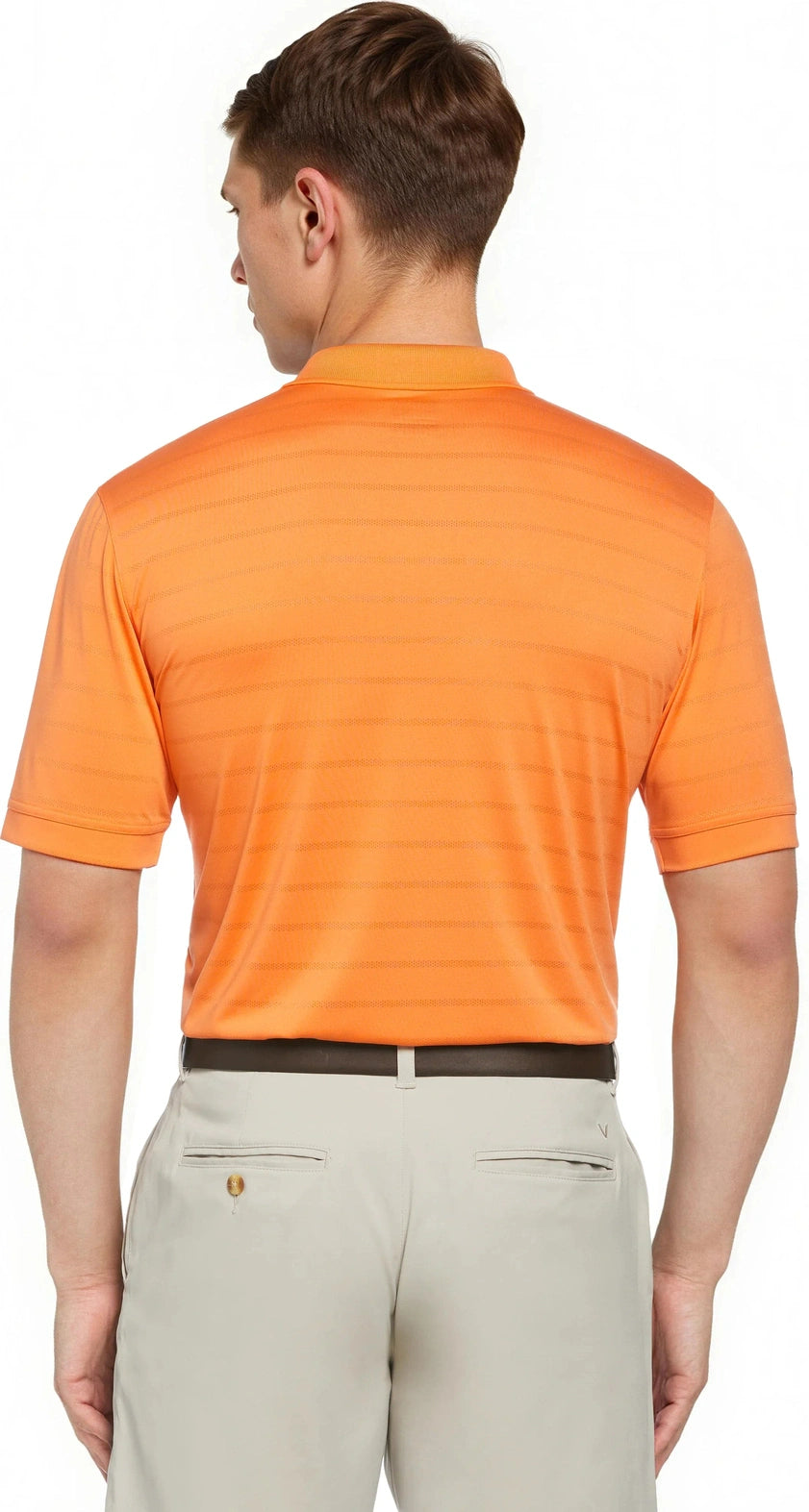 Callaway Golf Cgm451 Vent Short Sleeve Open Mesh Polo Shirt - Carrot - Adult s