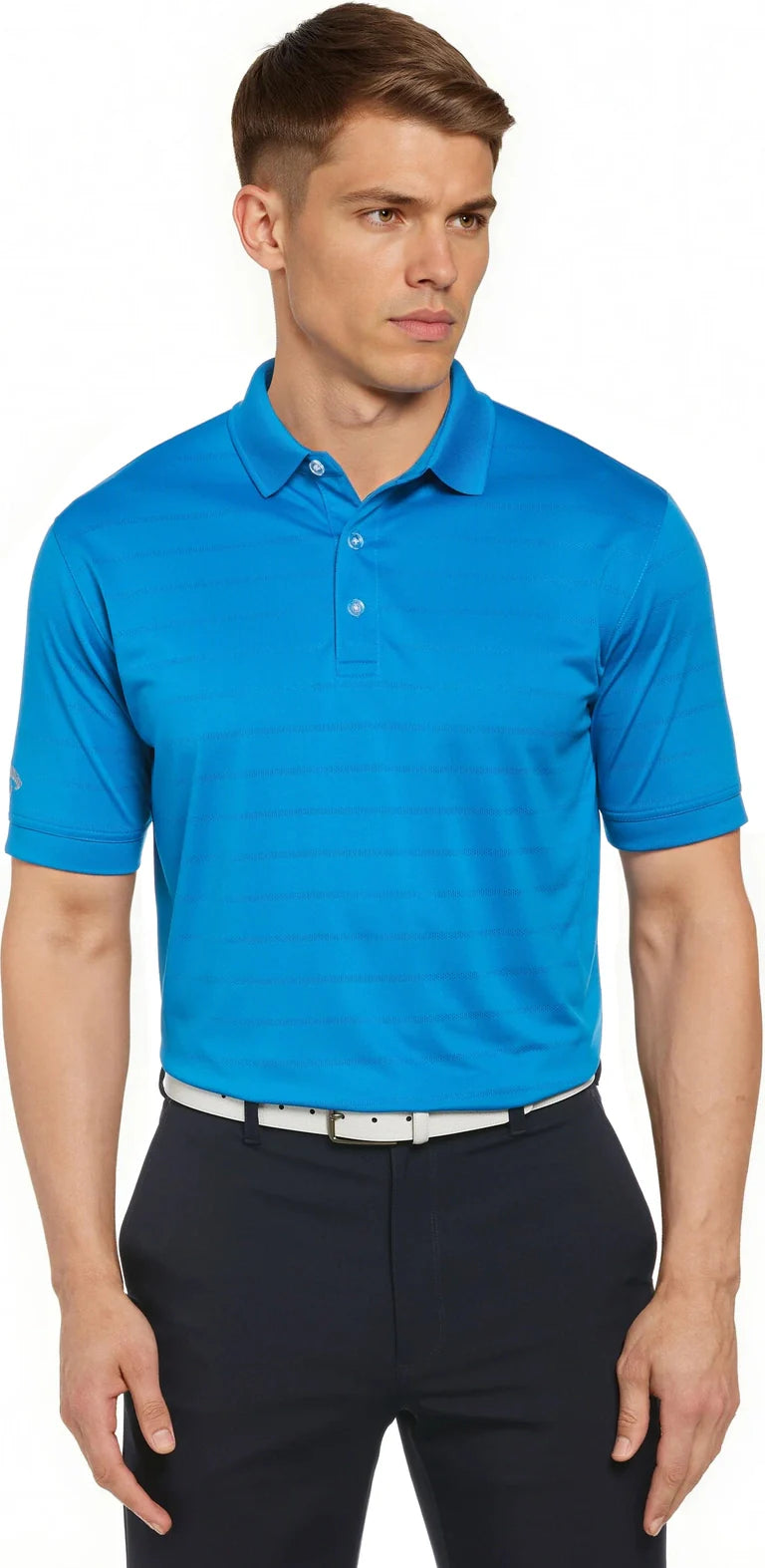 Callaway Golf Cgm451 Vent Short Sleeve Open Mesh Polo Shirt - Medium Blue - Adult s
