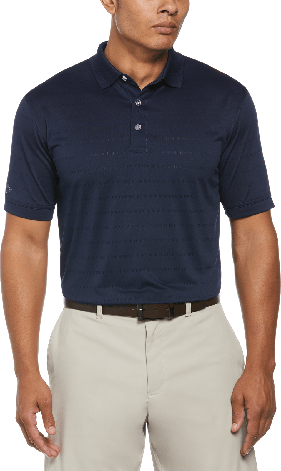 Callaway Golf Cgm451 Vent Short Sleeve Open Mesh Polo Shirt - Peacoat