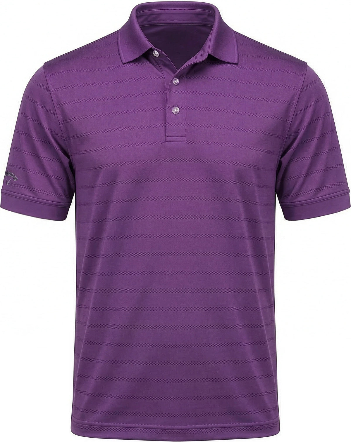 Callaway Golf Cgm451 Vent Short Sleeve Open Mesh Polo Shirt - Purple Magic