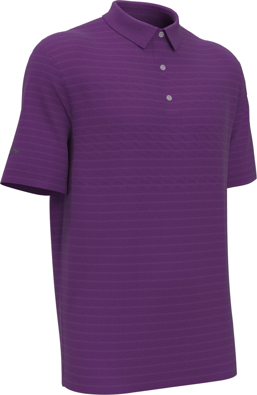 Callaway Golf Cgm451 Vent Short Sleeve Open Mesh Polo Shirt - Purple Magic