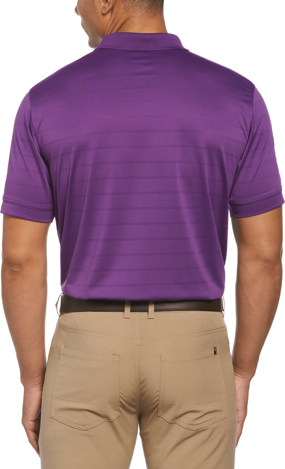 Callaway Golf Cgm451 Vent Short Sleeve Open Mesh Polo Shirt - Purple Magic