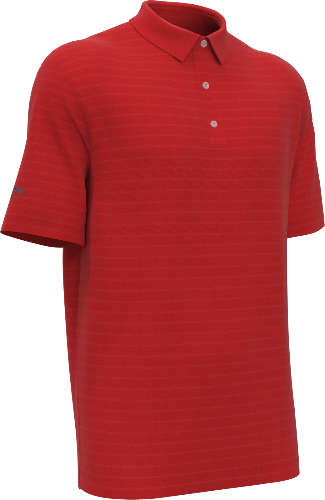 Callaway Golf Cgm451 Vent Short Sleeve Open Mesh Polo Shirt - Salsa