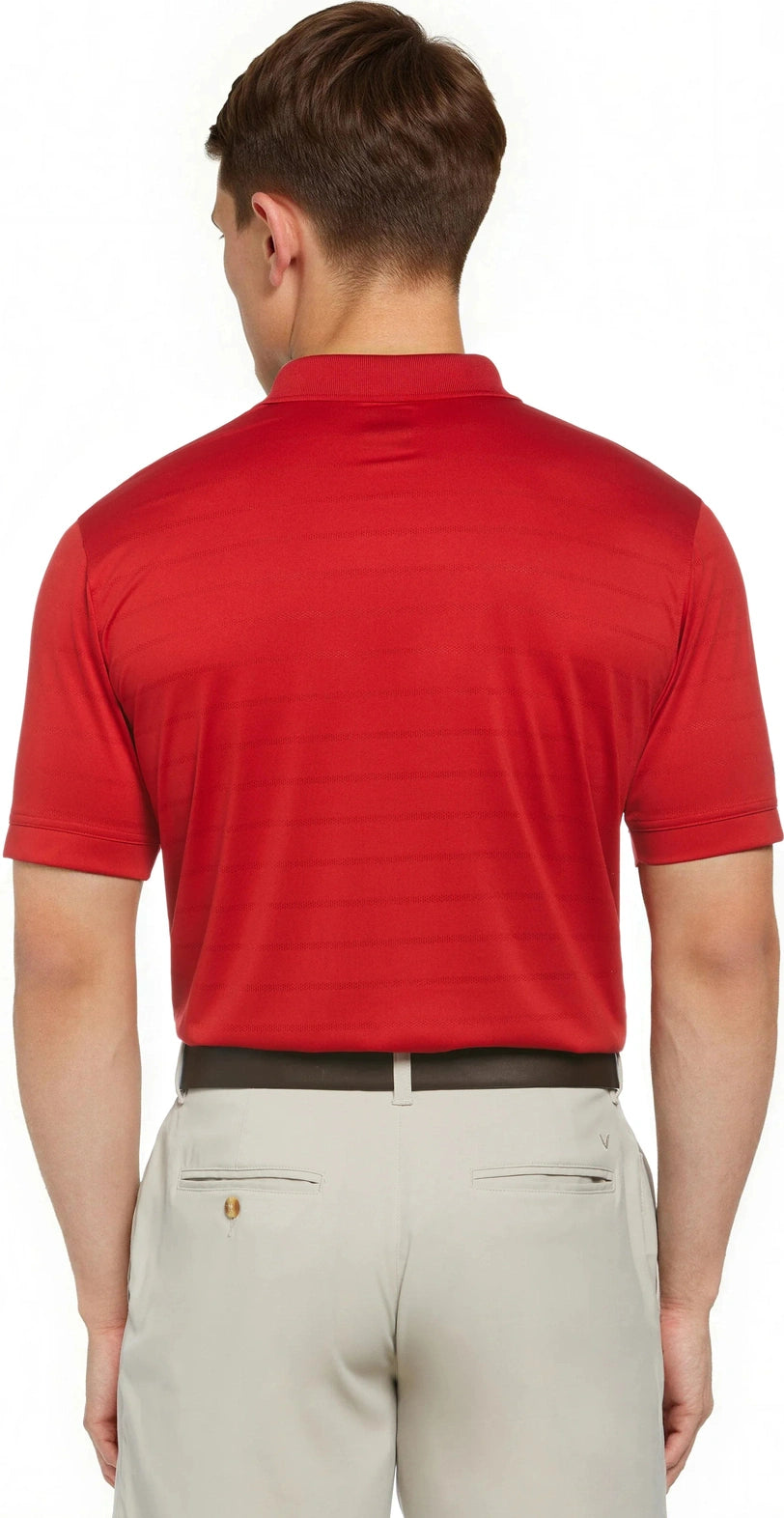 Callaway Golf Cgm451 Vent Short Sleeve Open Mesh Polo Shirt - Salsa - Adult s