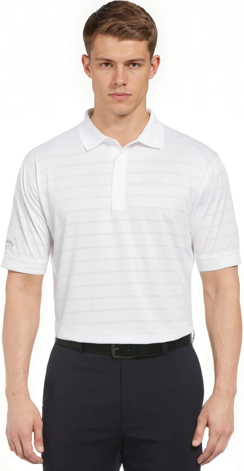Callaway Golf Cgm451 Vent Short Sleeve Open Mesh Polo Shirt - White - Adult s