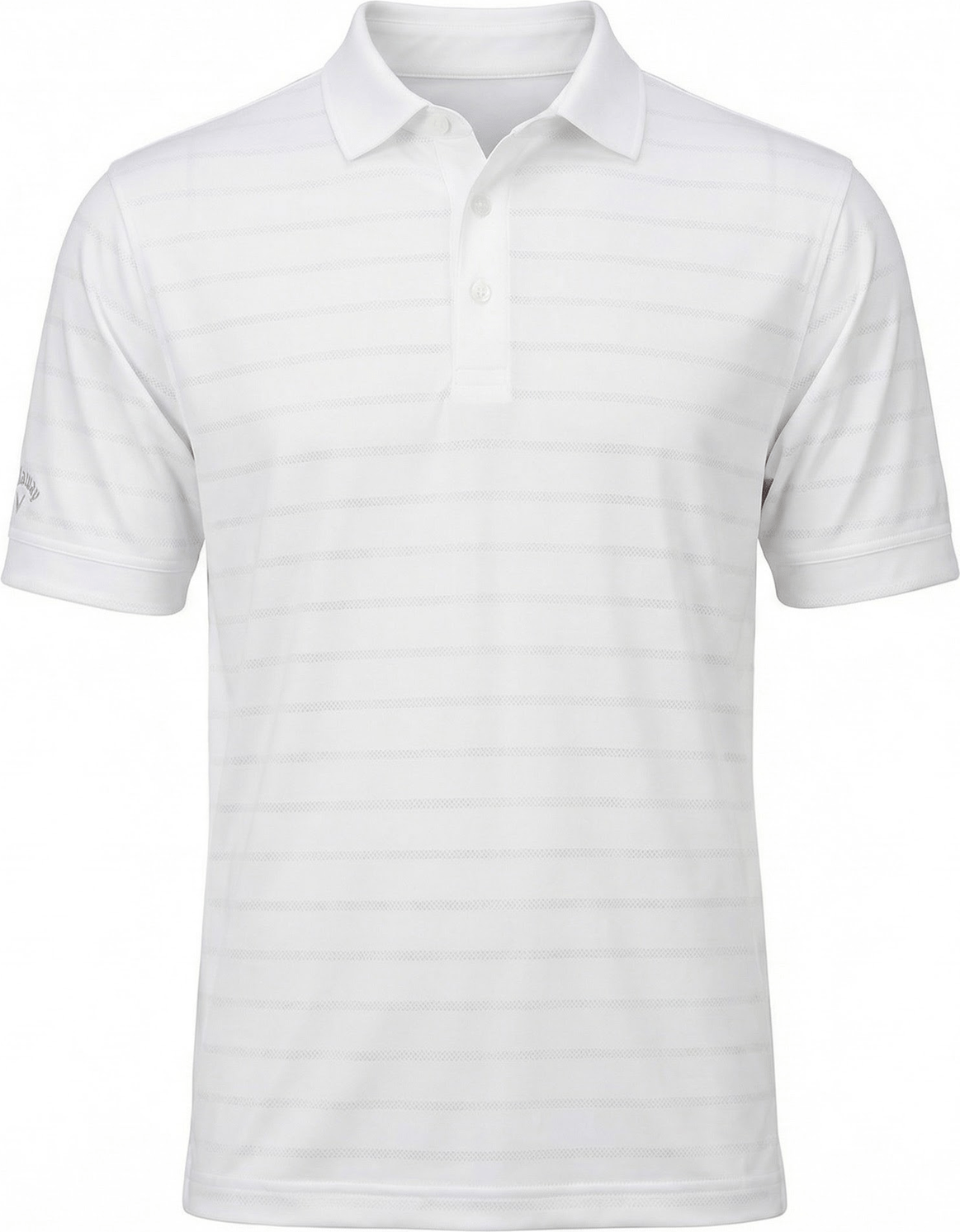 Callaway Golf Cgm451 Vent Short Sleeve Open Mesh Polo Shirt - White
