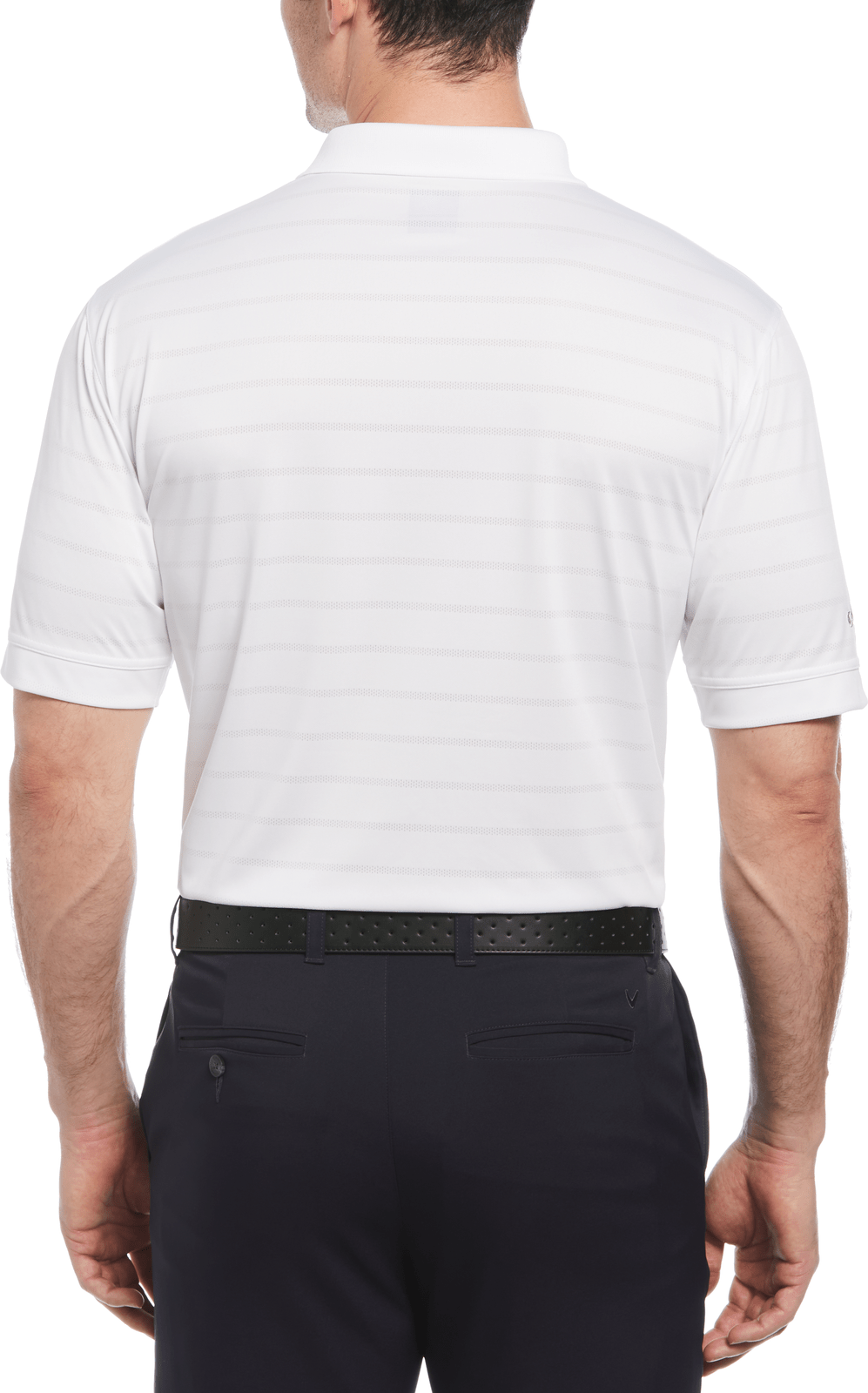 Callaway Golf Cgm451 Vent Short Sleeve Open Mesh Polo Shirt - White