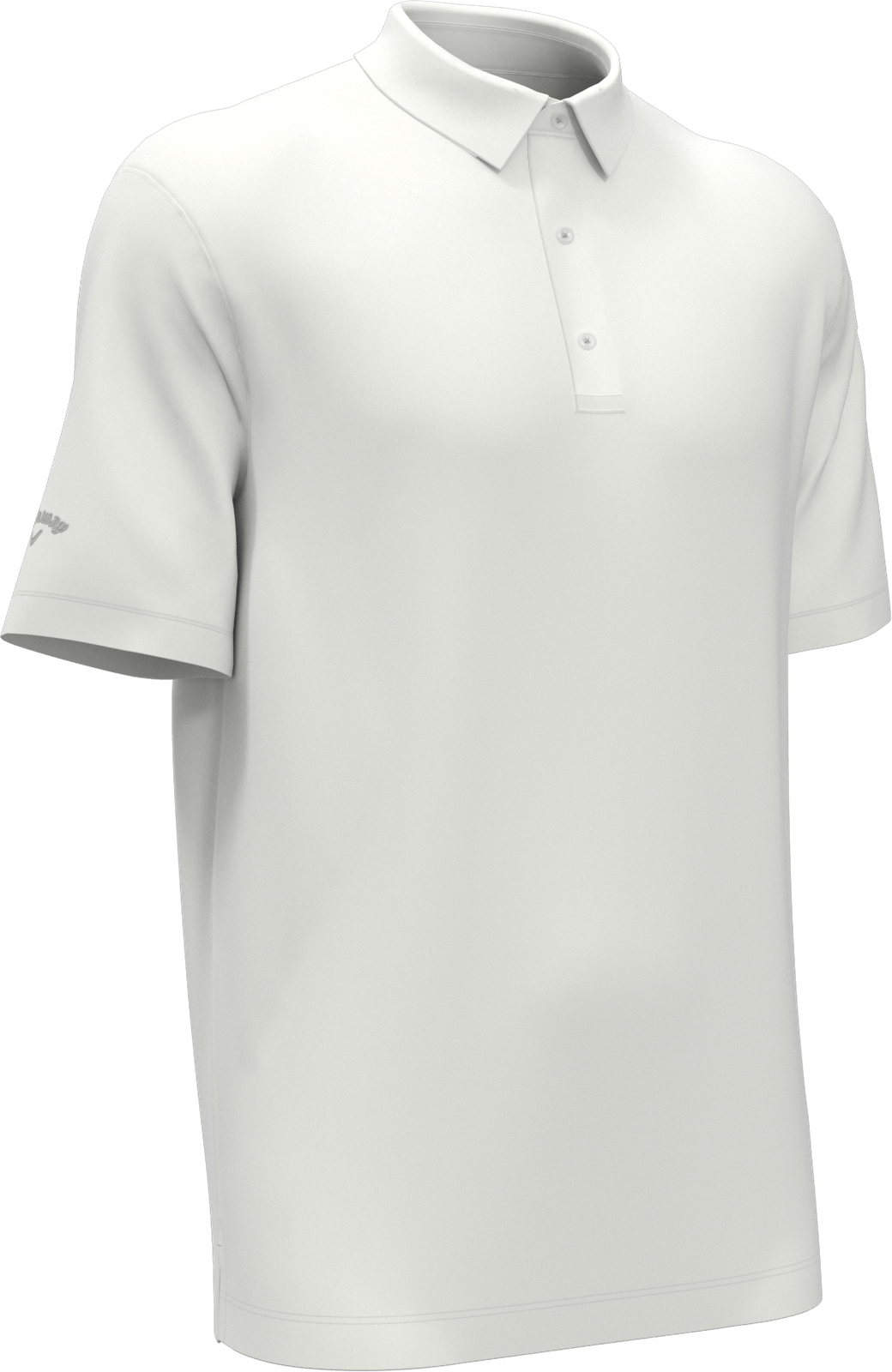 Callaway Golf Cgm451 Vent Short Sleeve Open Mesh Polo Shirt - White