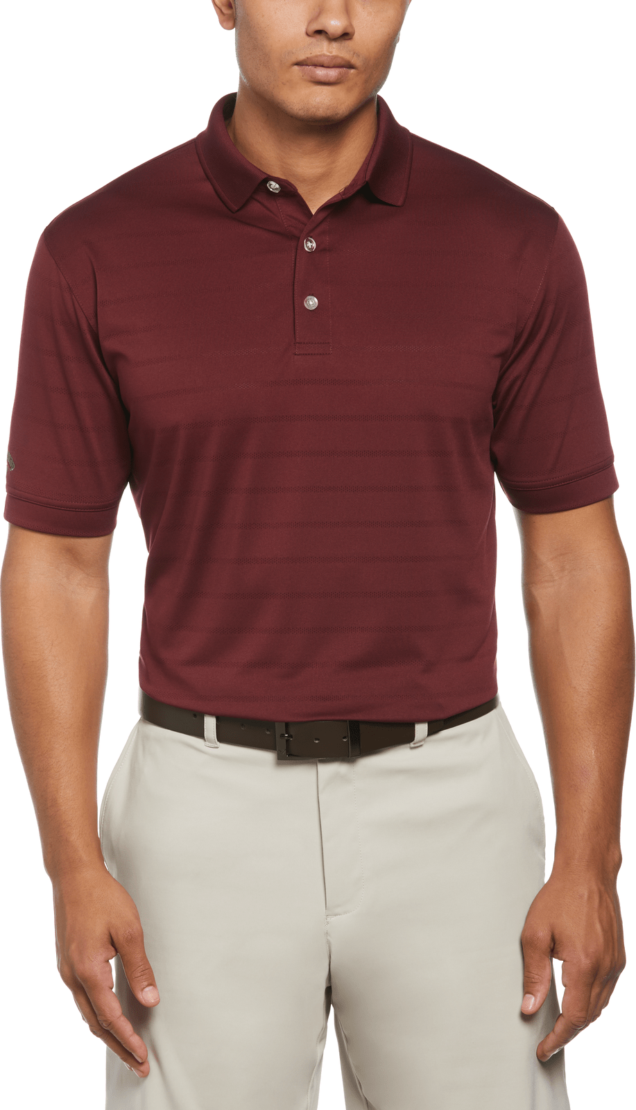 Callaway Golf Cgm451 Vent Short Sleeve Open Mesh Polo Shirt - Zinfandel
