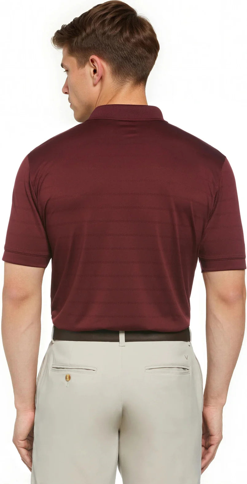 Callaway Golf Cgm451 Vent Short Sleeve Open Mesh Polo Shirt - Zinfandel - Adult s