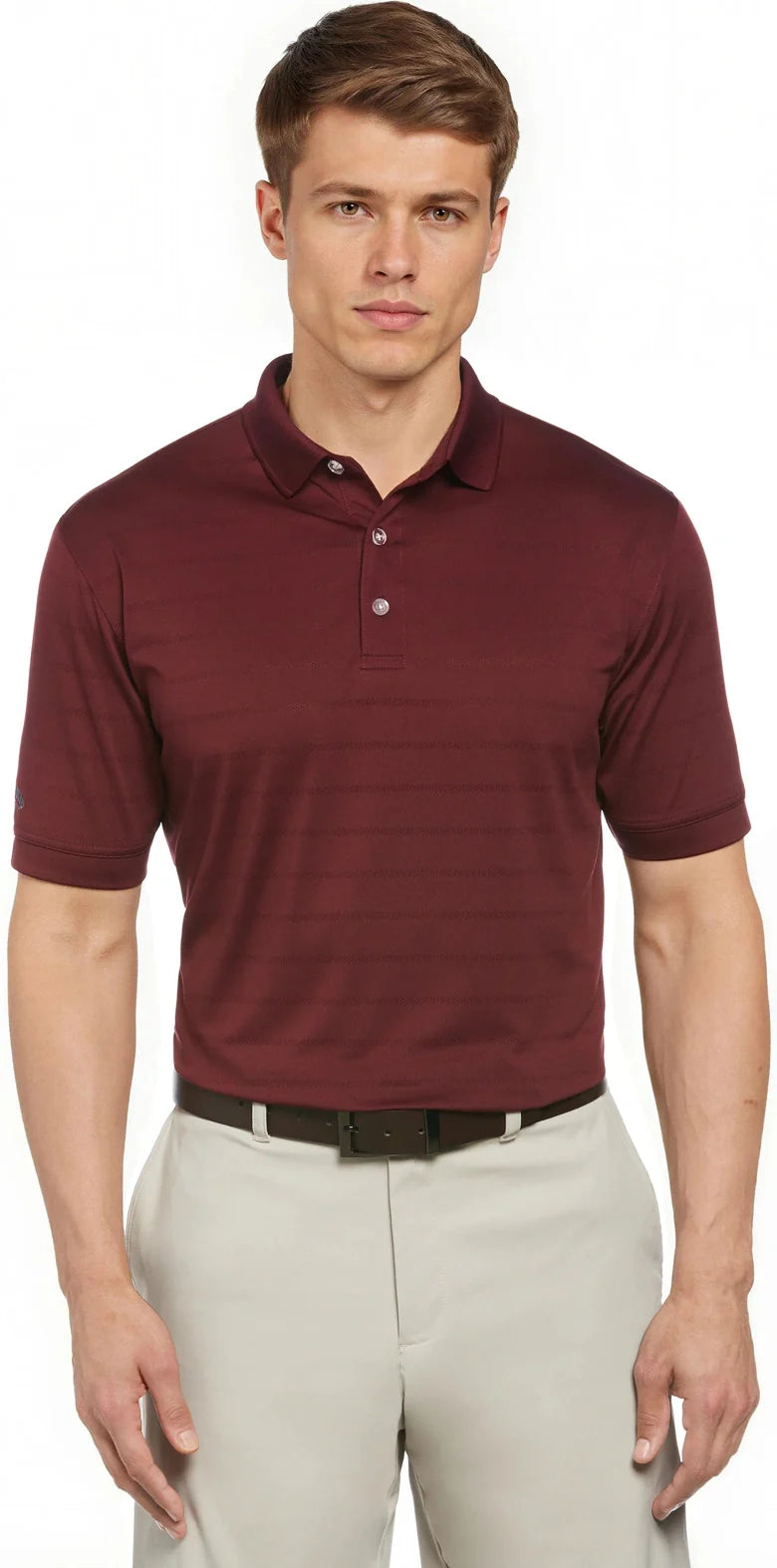 Callaway Golf Cgm451 Vent Short Sleeve Open Mesh Polo Shirt - Zinfandel - Adult s