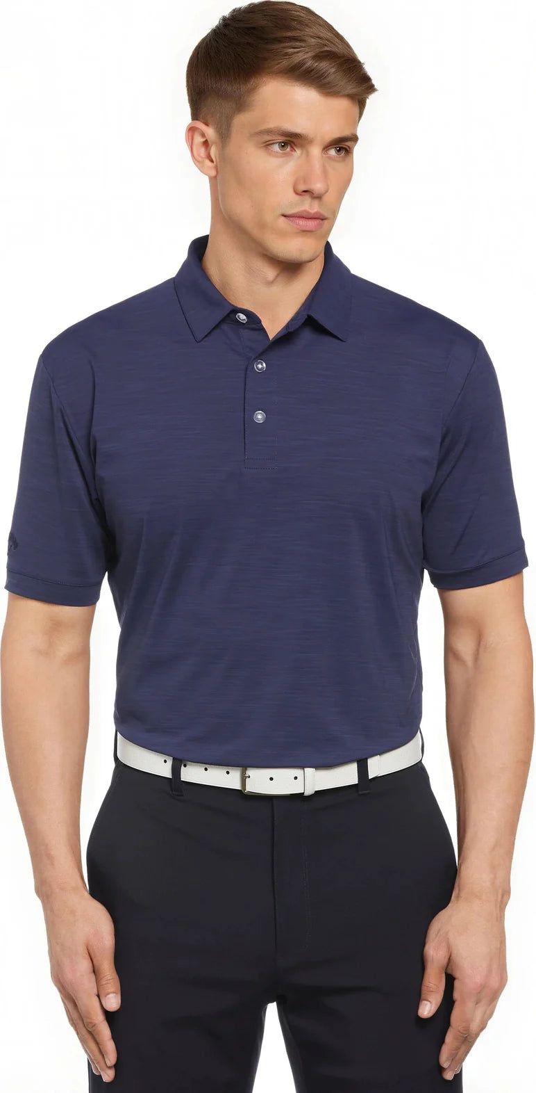 Callaway Golf Cgm452 Short Sleeve Opti-shield Tonal Performance Polo - Peacoat - Adult s