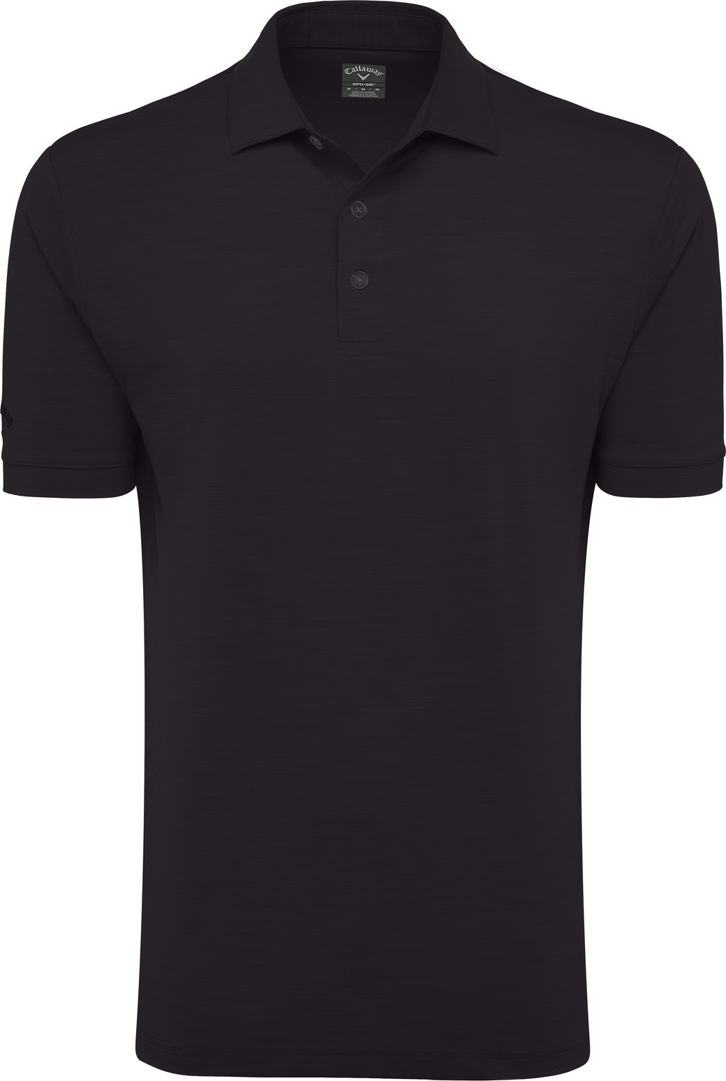Callaway Golf Cgm452 Short Sleeve Opti-shield Tonal Performance Polo - Black