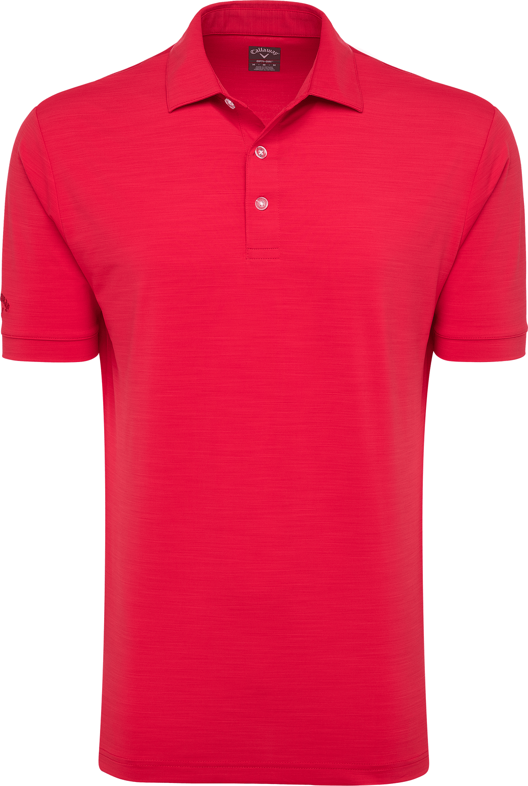 Callaway Golf Cgm452 Short Sleeve Opti-shield Tonal Performance Polo - Salsa