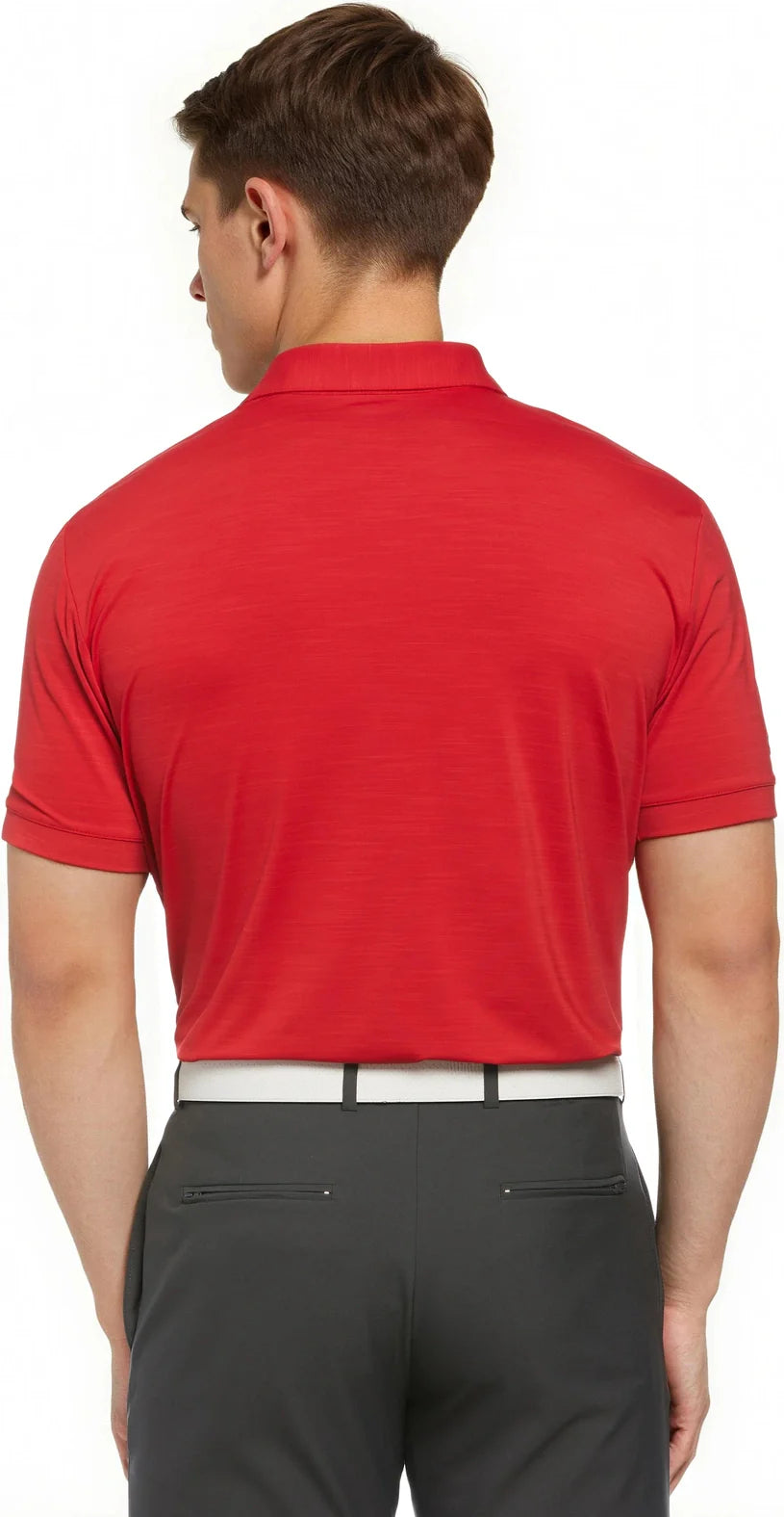 Callaway Golf Cgm452 Short Sleeve Opti-shield Tonal Performance Polo - Salsa - Adult s