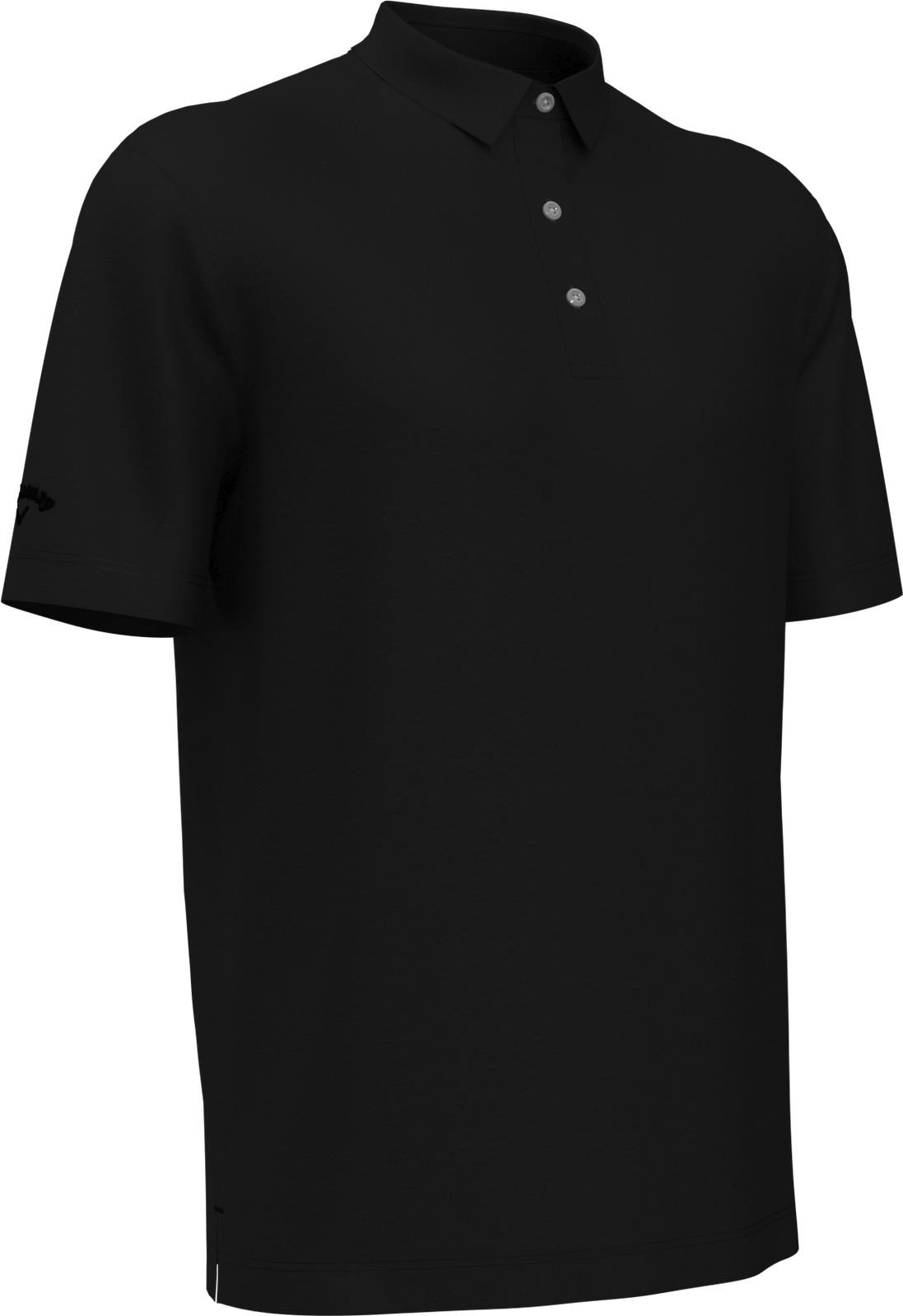 Callaway Golf Cgm452 Short Sleeve Opti-shield Tonal Performance Polo - Black