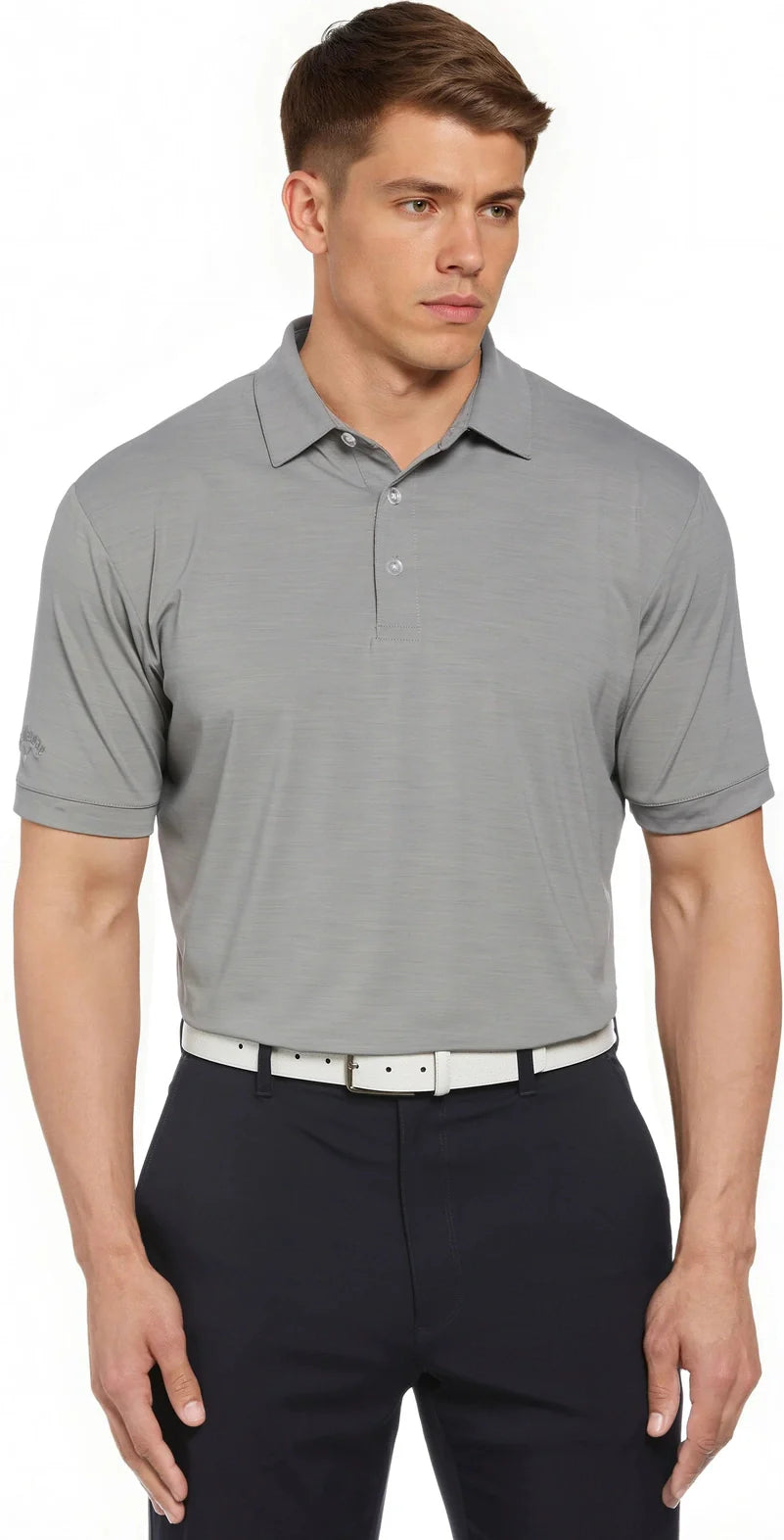 Callaway Golf Cgm452 Short Sleeve Opti-shield Tonal Performance Polo - Monument - Adult s