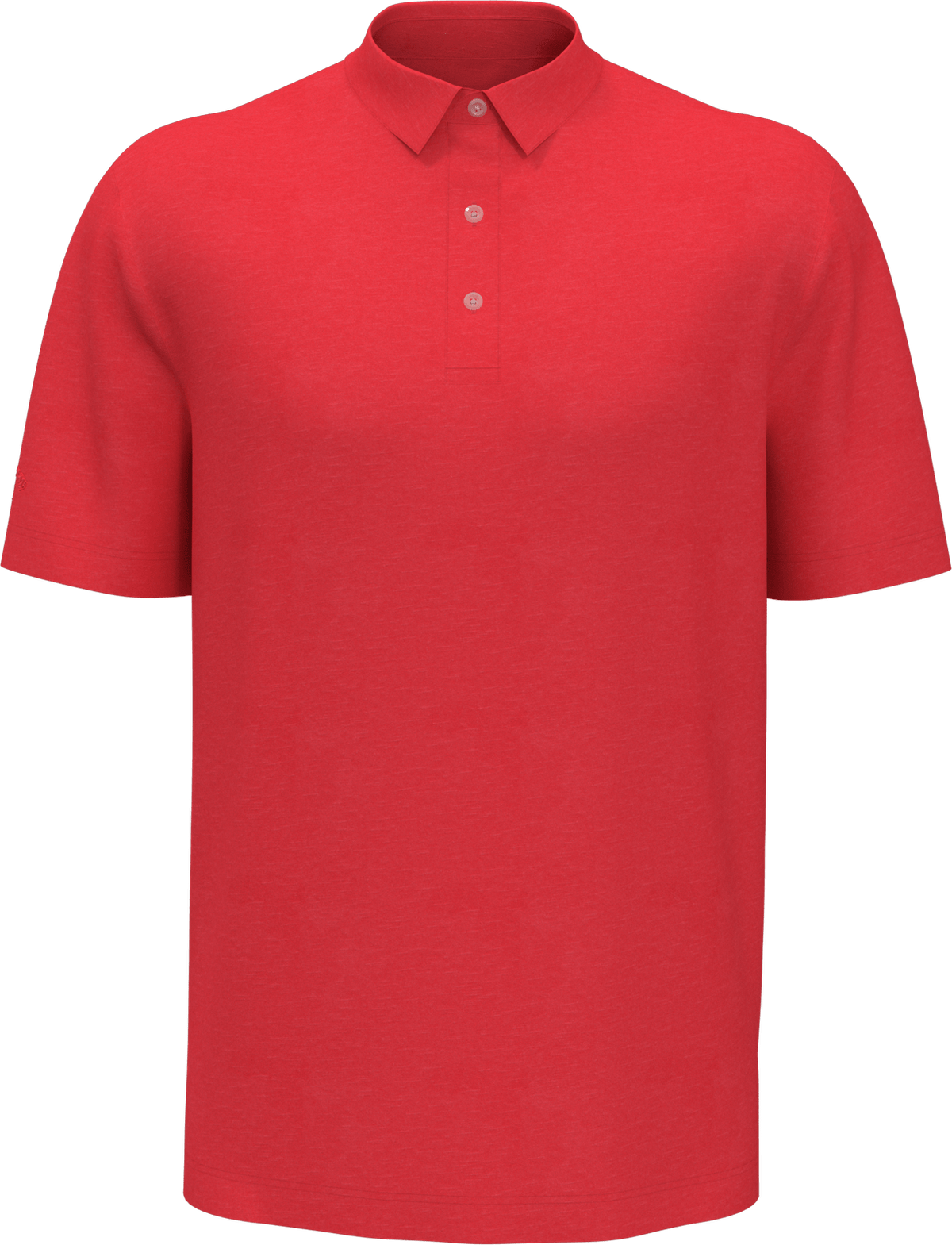 Callaway Golf Cgm452 Short Sleeve Opti-shield Tonal Performance Polo - Salsa