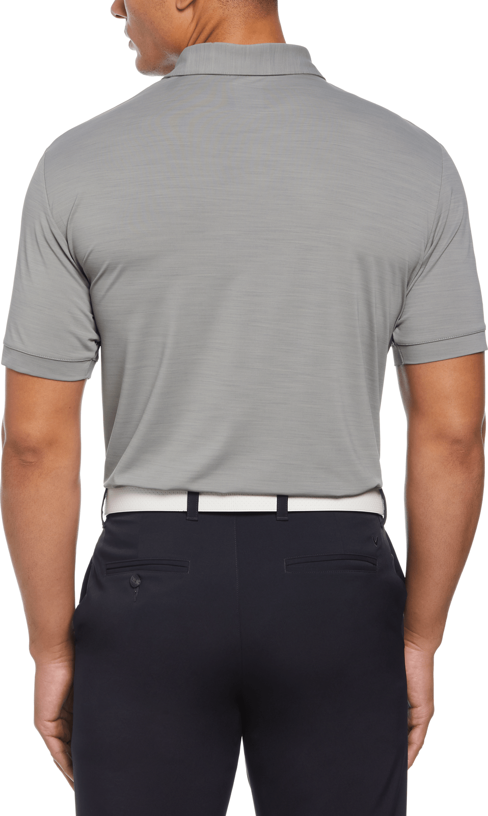 Callaway Golf Cgm452 Short Sleeve Opti-shield Tonal Performance Polo - Monument