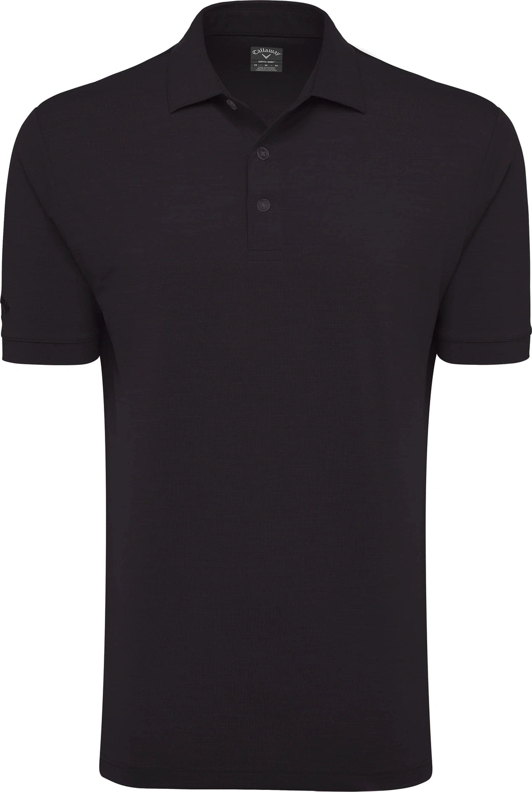 Callaway Golf Cgm452 Short Sleeve Opti-shield Tonal Performance Polo - Black
